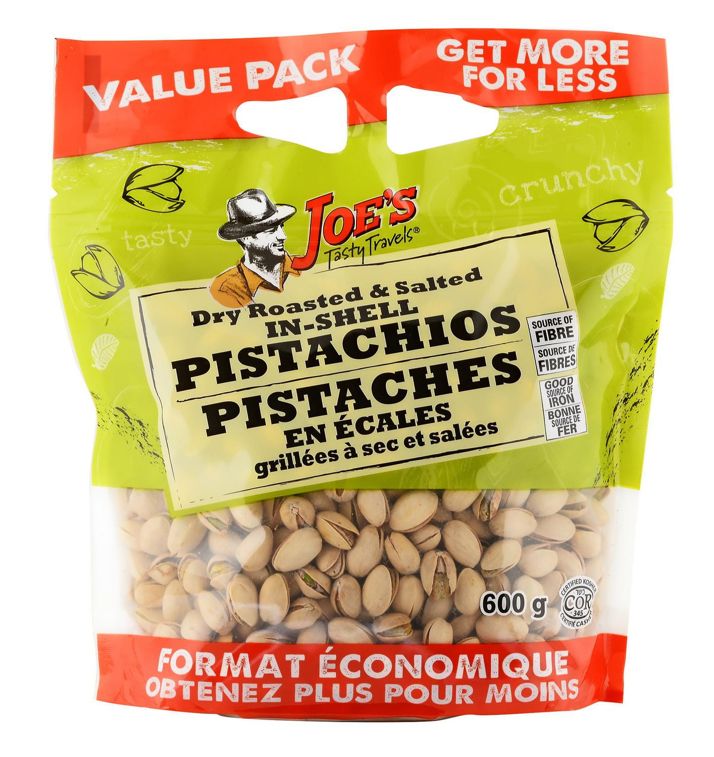 Joe S Tasty Travels Value Pack Dry Roasted And Salted Inshell